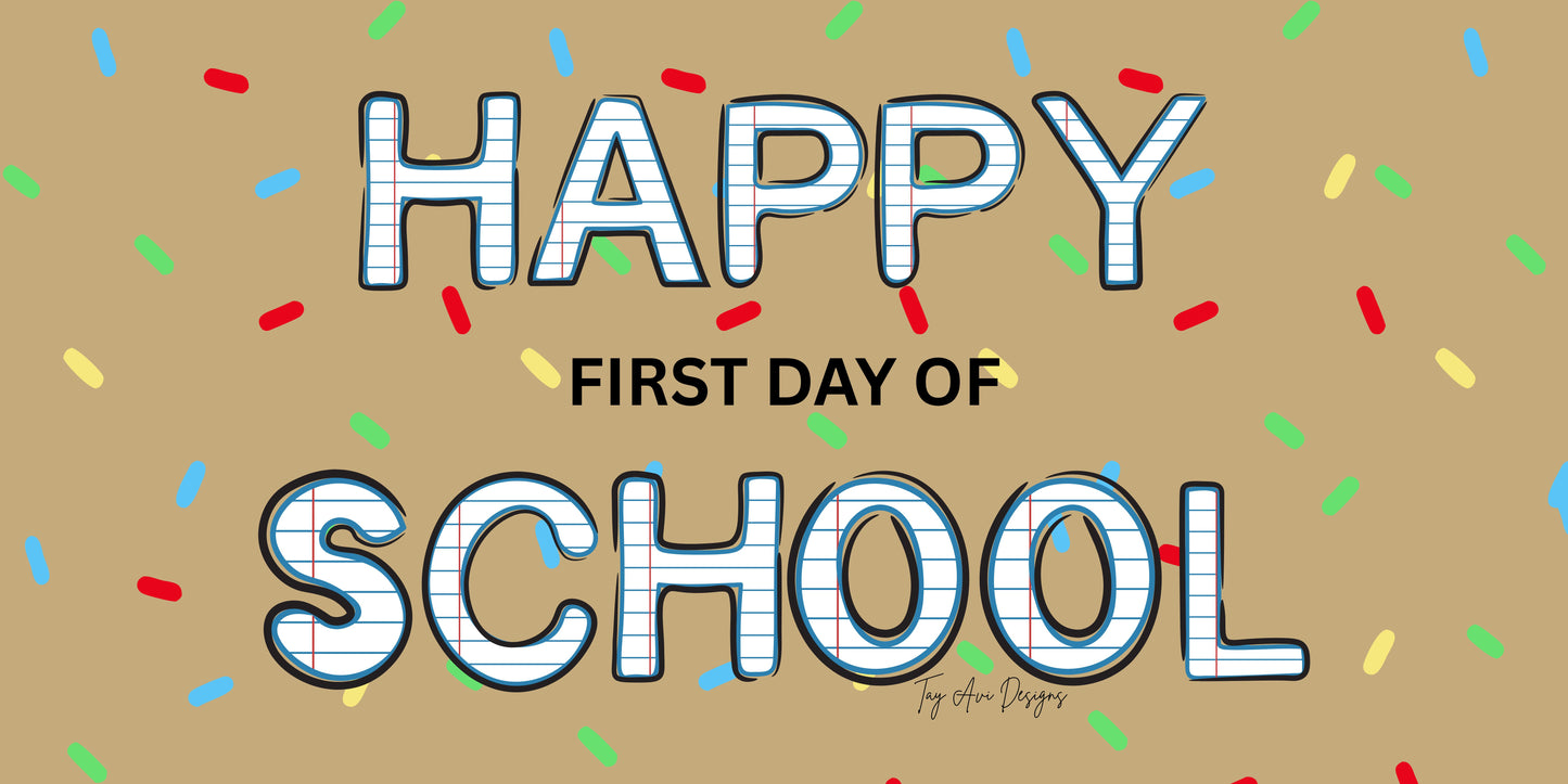 Back To School Banner - PREORDER