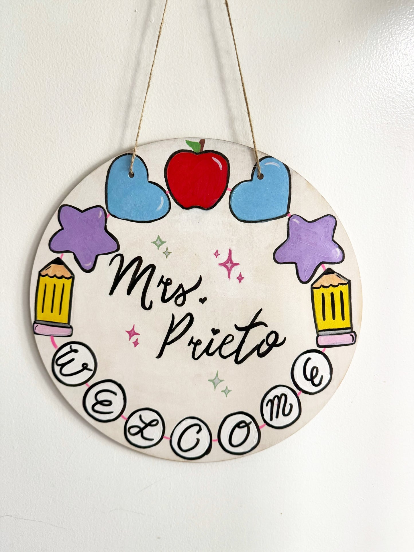 Teacher Welcome Sign