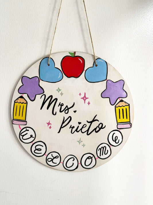Teacher Welcome Sign