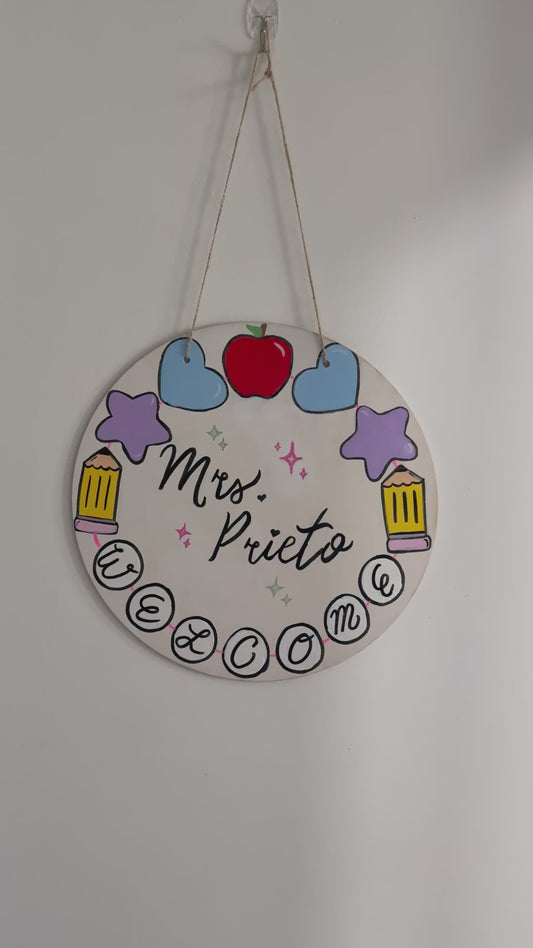 Teacher Welcome Sign